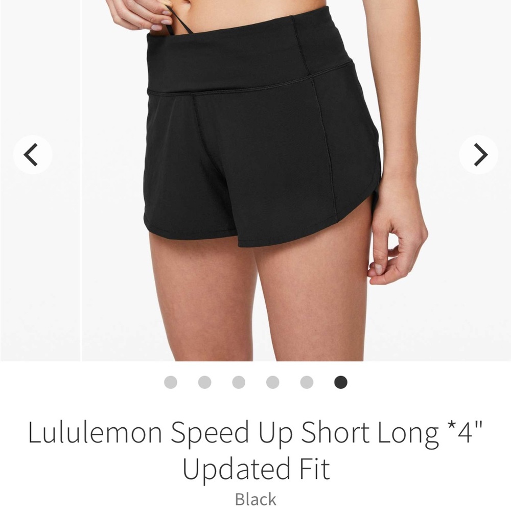 Lululemon Speed Up Short 4” - Size 8